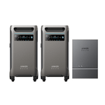2 × Anker SOLIX F3800 Solar Generators (12kW | 7.68kWh) + Smart Home Power Kit