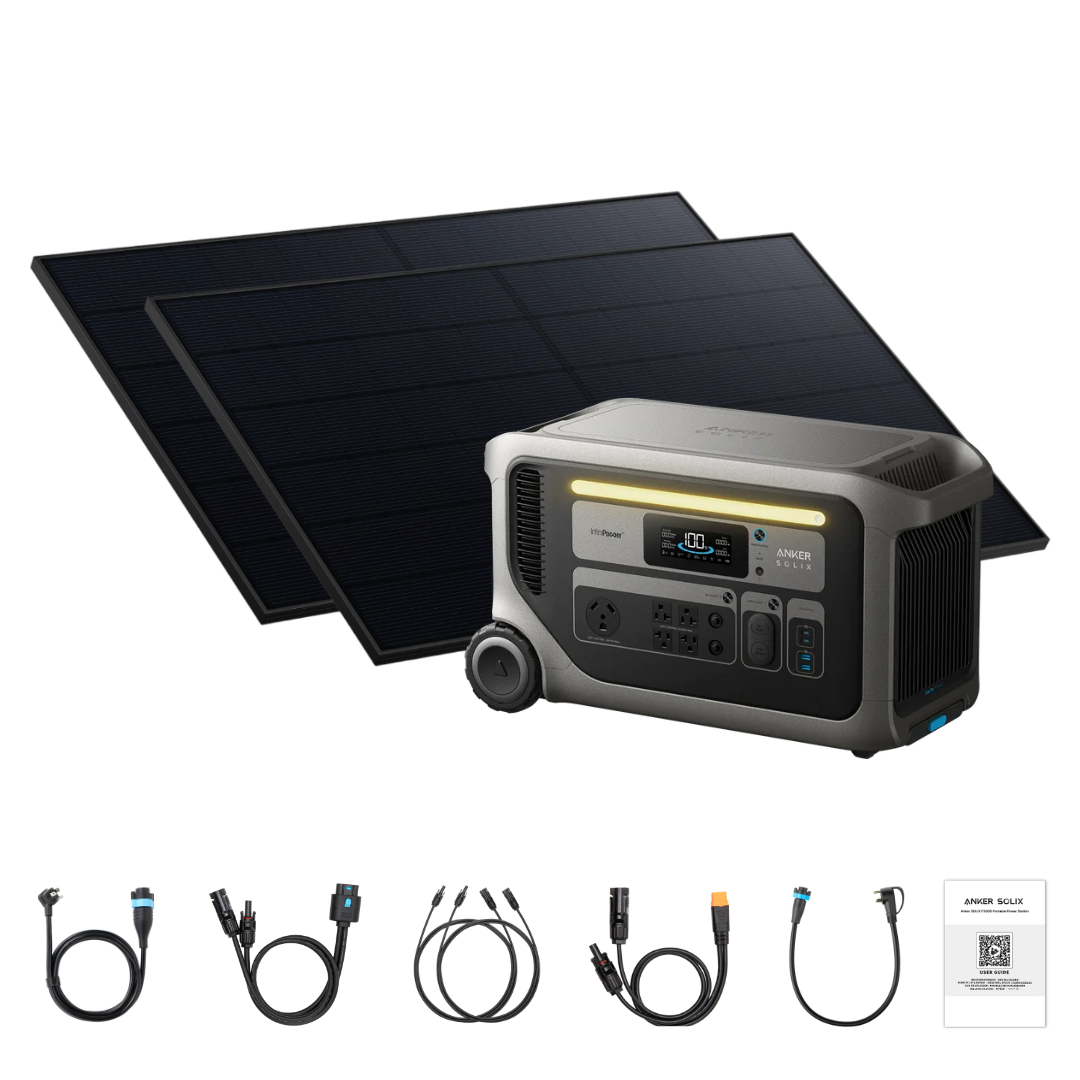 Anker SOLIX F3000 Solar Generator + 2 x 440W Rigid Solar Panel