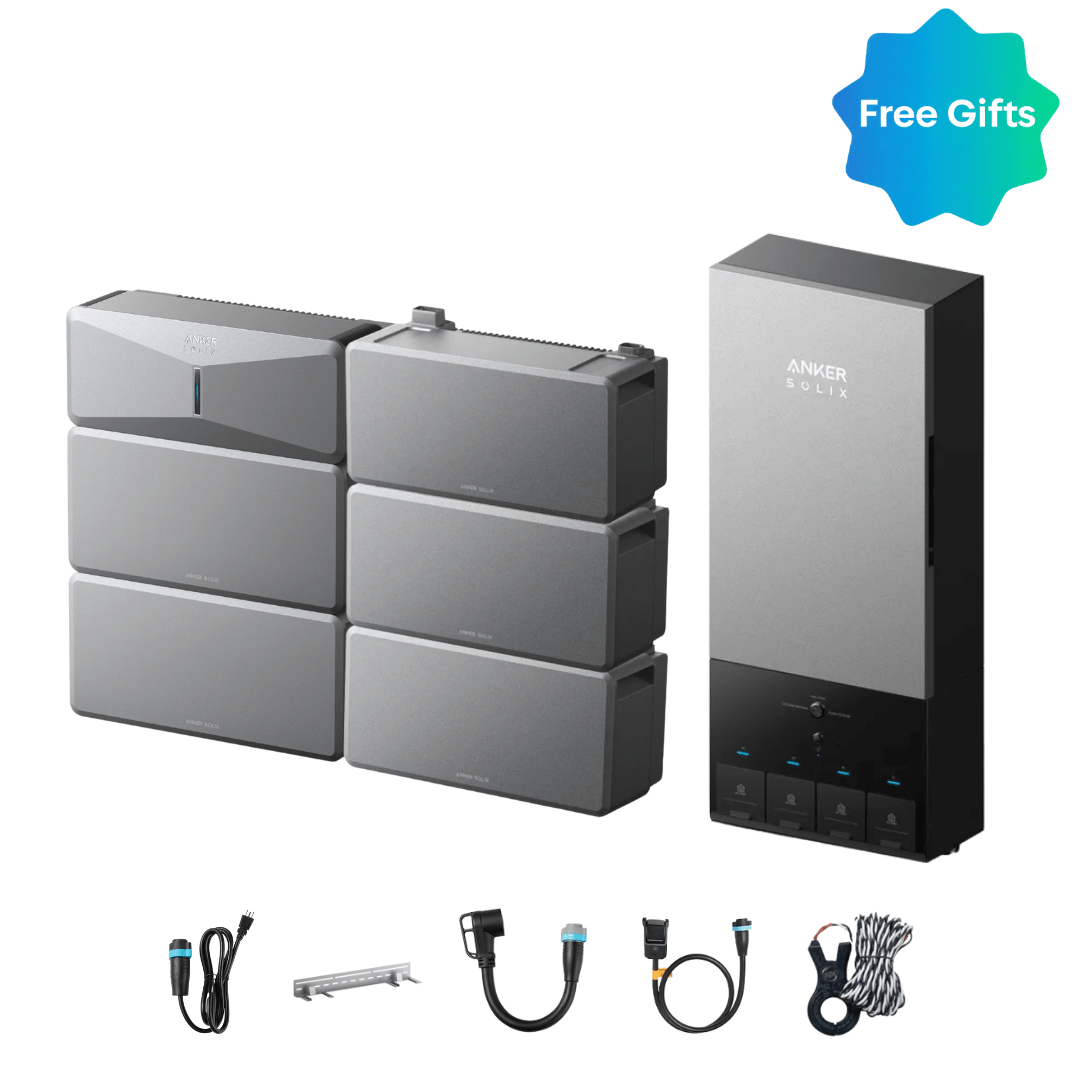 Anker SOLIX E10 Automatic Backup Kits | 6 kWh - 30 kWh LiFePO4 Battery | 10-30 kW Turbo Output | Smart Grid & Storm-Guard - Off Grid Stores