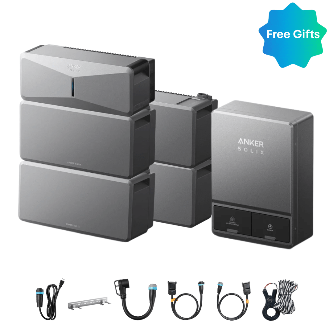 Anker SOLIX E10 Manual Backup Kit | 6 kWh - 30 kWh LiFePO4 Battery | 10-30 kW Turbo Output | Smart Grid & Storm-Guard - Off Grid Stores