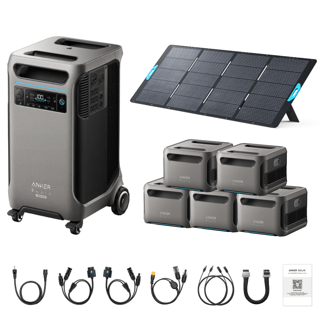 Anker SOLIX F3800 Plus Portable Power Station + 400W Portable Solar Panel - Off Grid Stores