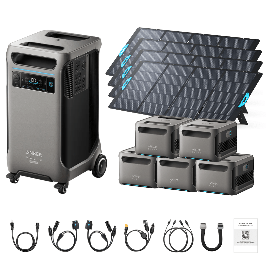 Anker SOLIX F3800 Plus Portable Power Station + 400W Portable Solar Panel - Off Grid Stores