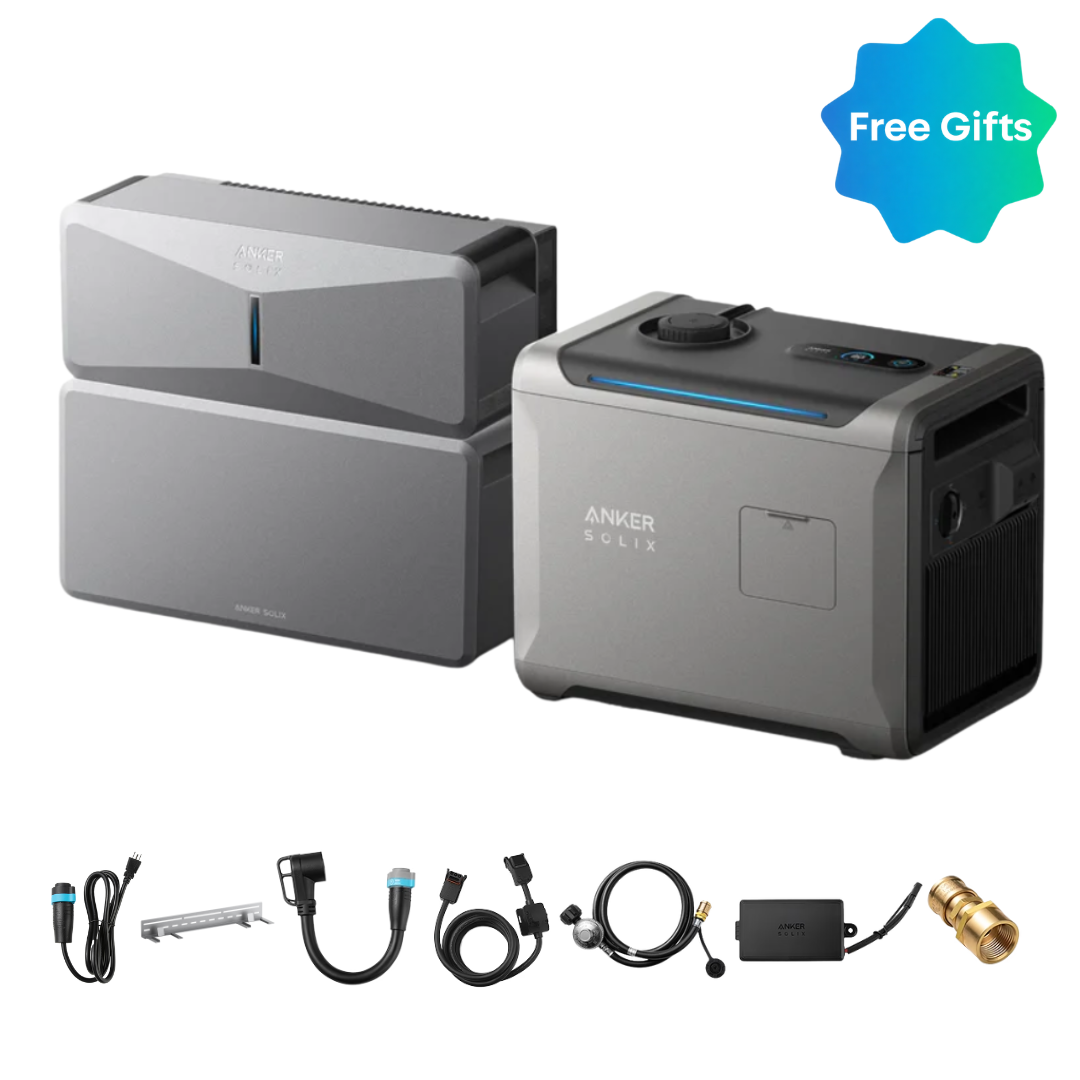 Anker SOLIX E10 Power Module + Batteries + Smart Generator 5500 (Tri-Fuel)