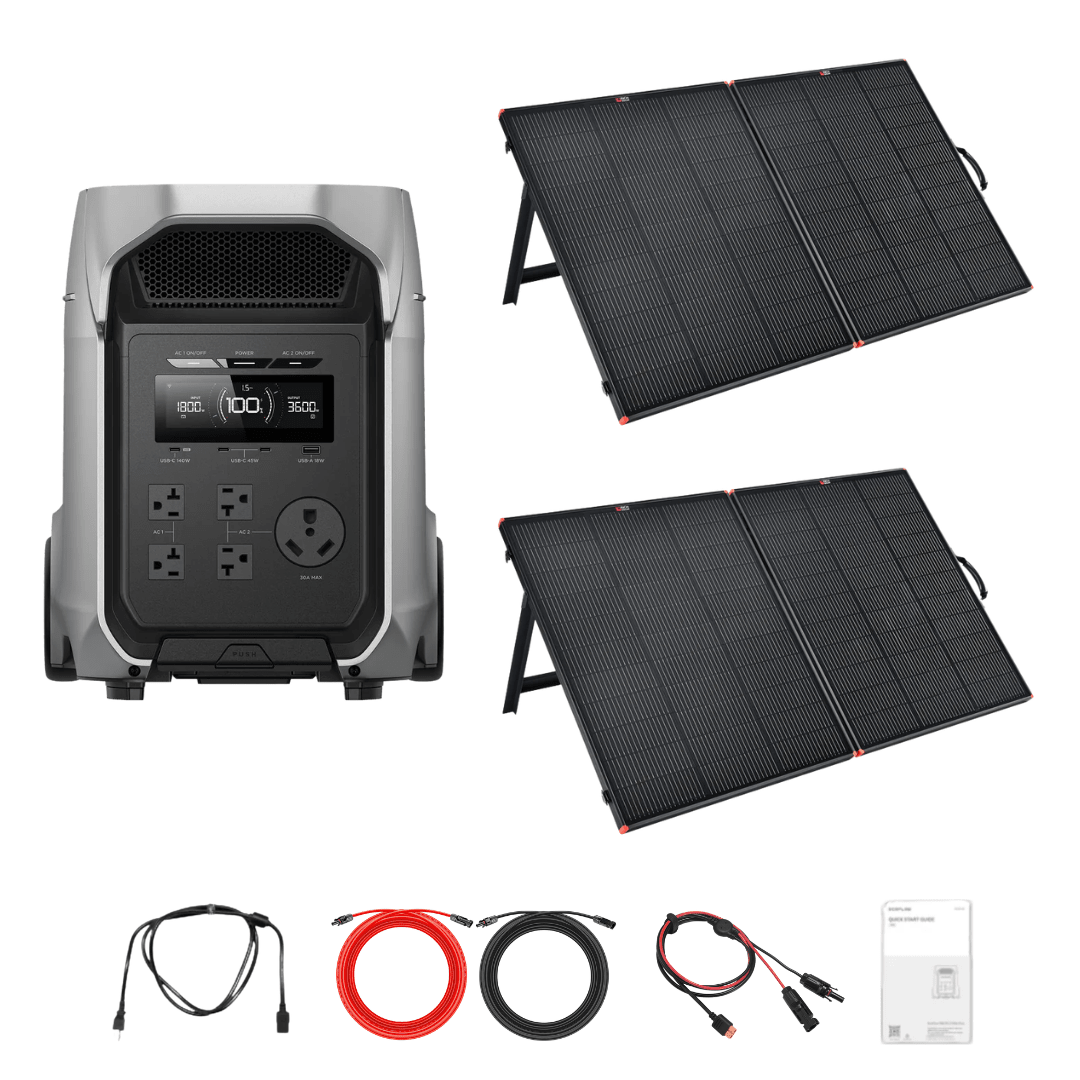 EcoFlow DELTA 3 Ultra Plus + Custom Solar Panels Kits - Off Grid Stores
