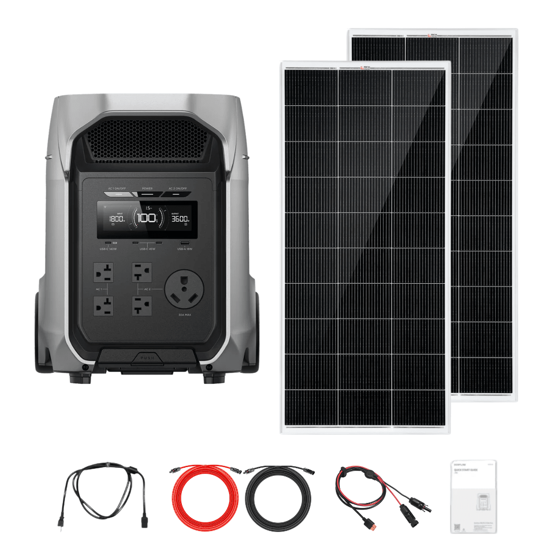 EcoFlow DELTA 3 Ultra Plus + Custom Solar Panels Kits - Off Grid Stores