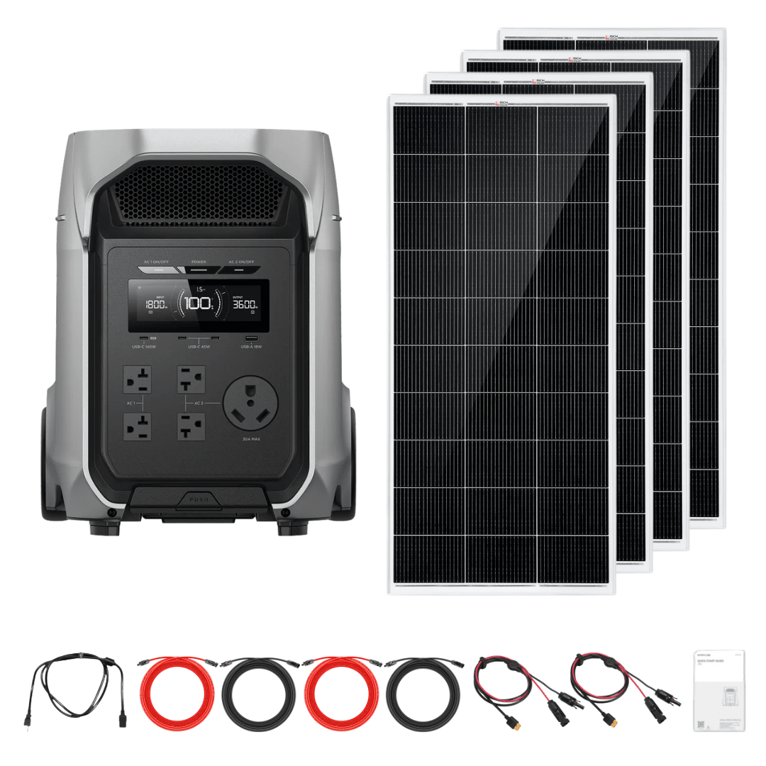 EcoFlow DELTA 3 Ultra Plus + Custom Solar Panels Kits - Off Grid Stores