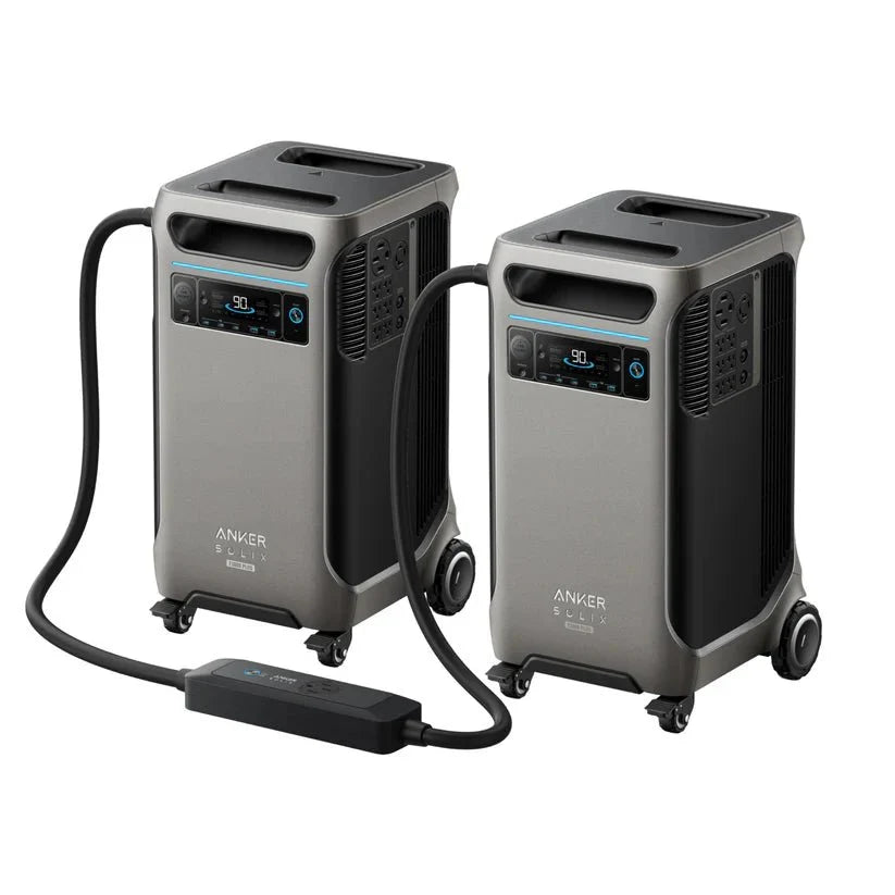 Anker SOLIX 2 x F3800 Plus Portable Power Station + Double Power Hub