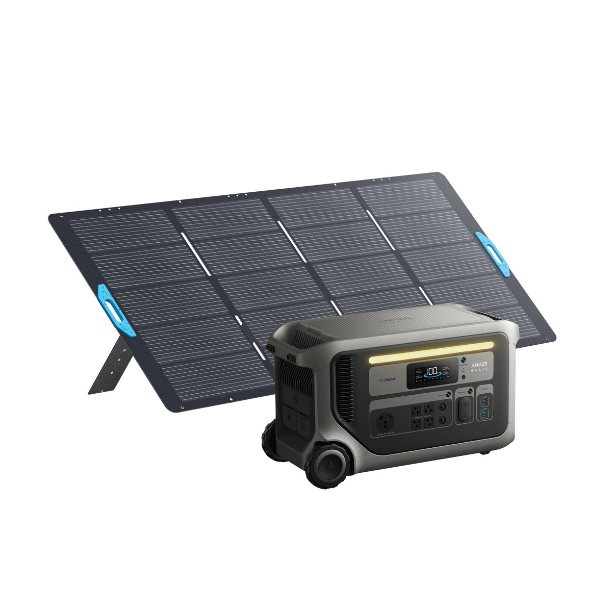 Anker SOLIX F3000 Solar Generator + 400W Portable Solar Panel Kits