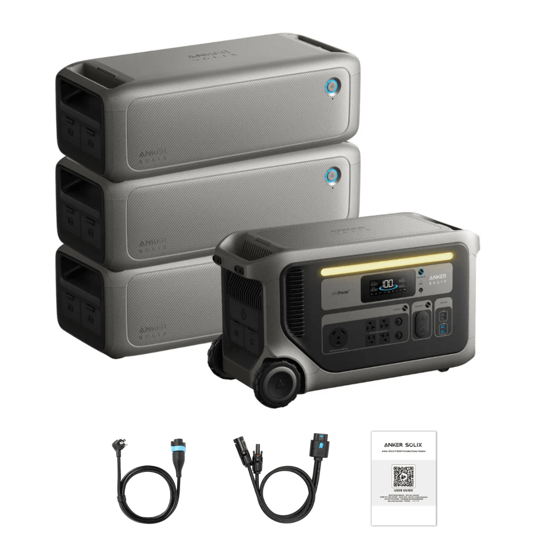 Anker SOLIX F3000 Solar Generator + Expansion Batteries