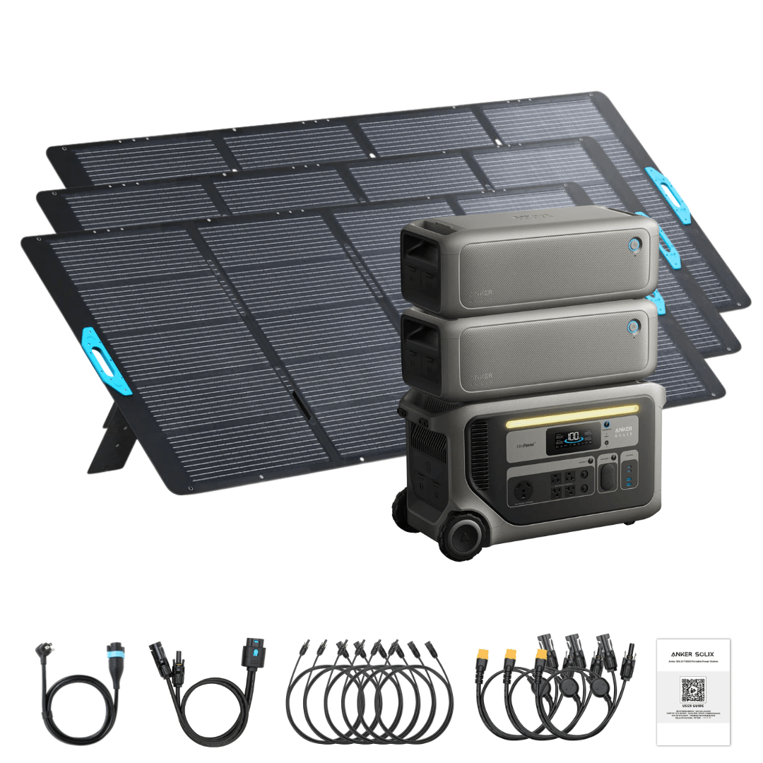 Anker SOLIX F3000 Solar Generator + Expansion Batteries