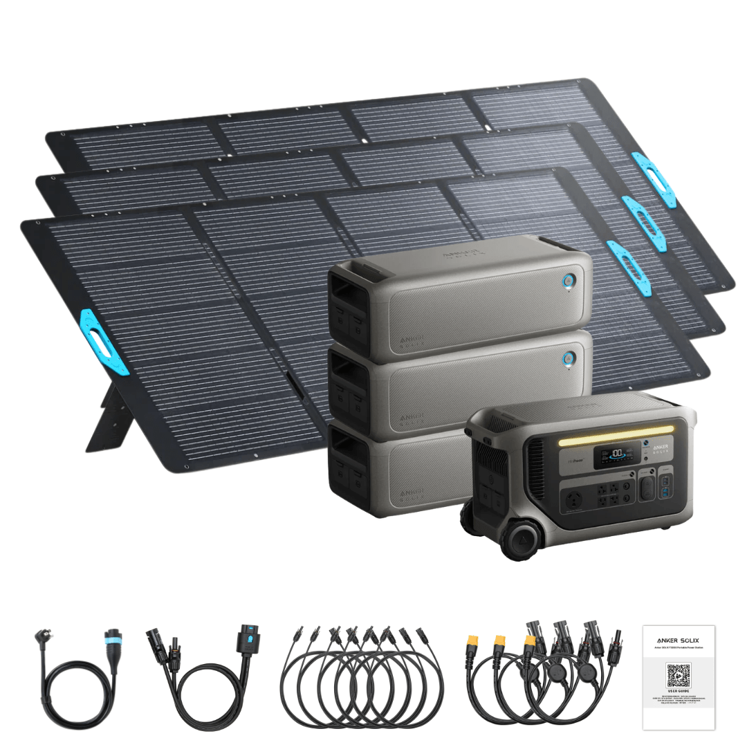 Anker SOLIX F3000 Solar Generator + Expansion Batteries