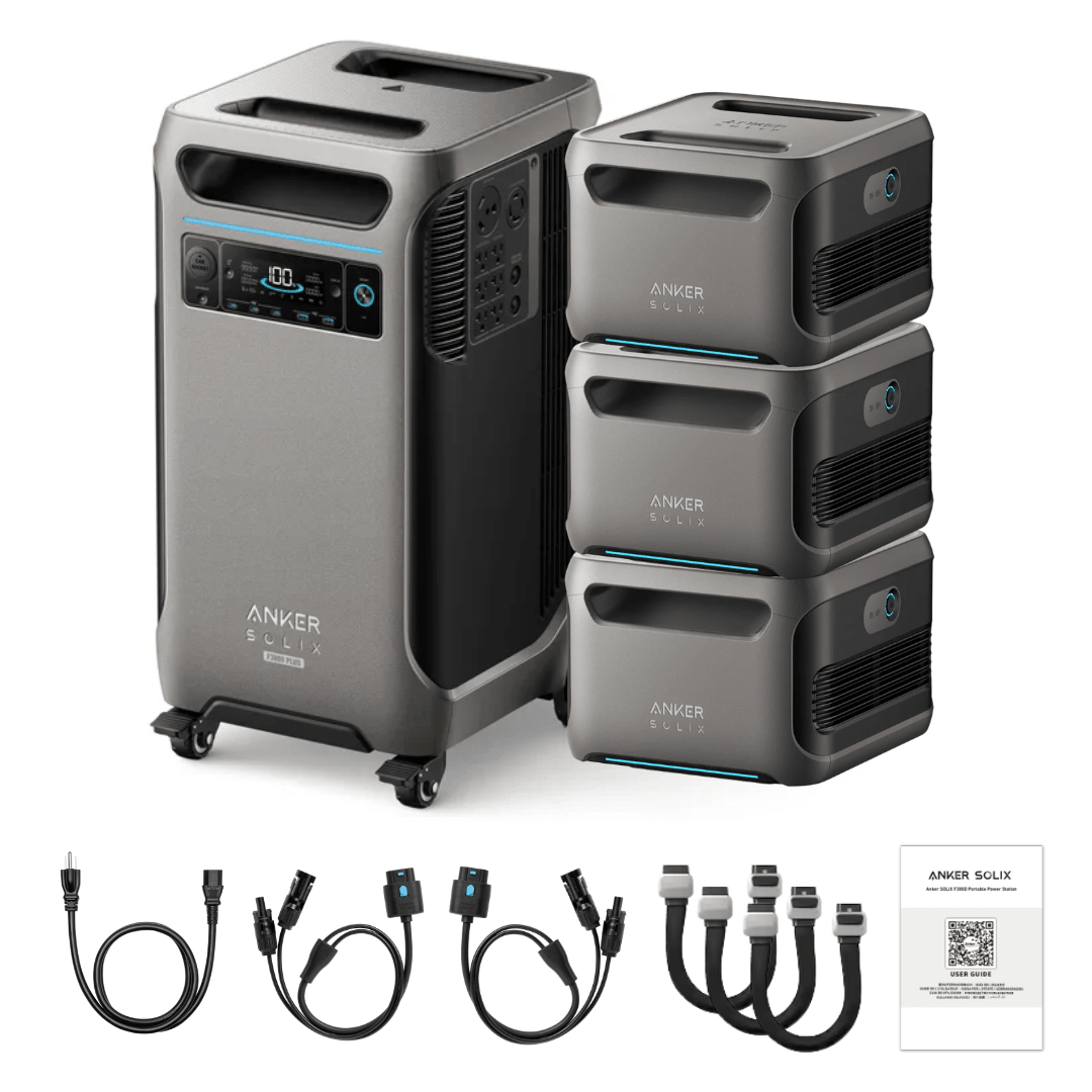 Anker SOLIX F3800 Plus Portable Power Station + Expansion Battery - Off Grid Stores