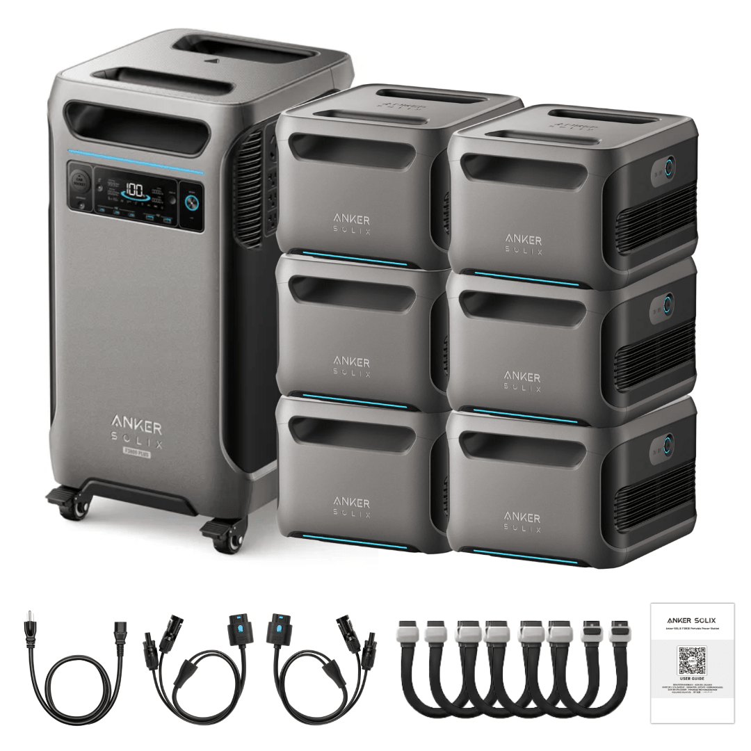 Anker SOLIX F3800 Plus Portable Power Station + Expansion Battery - Off Grid Stores