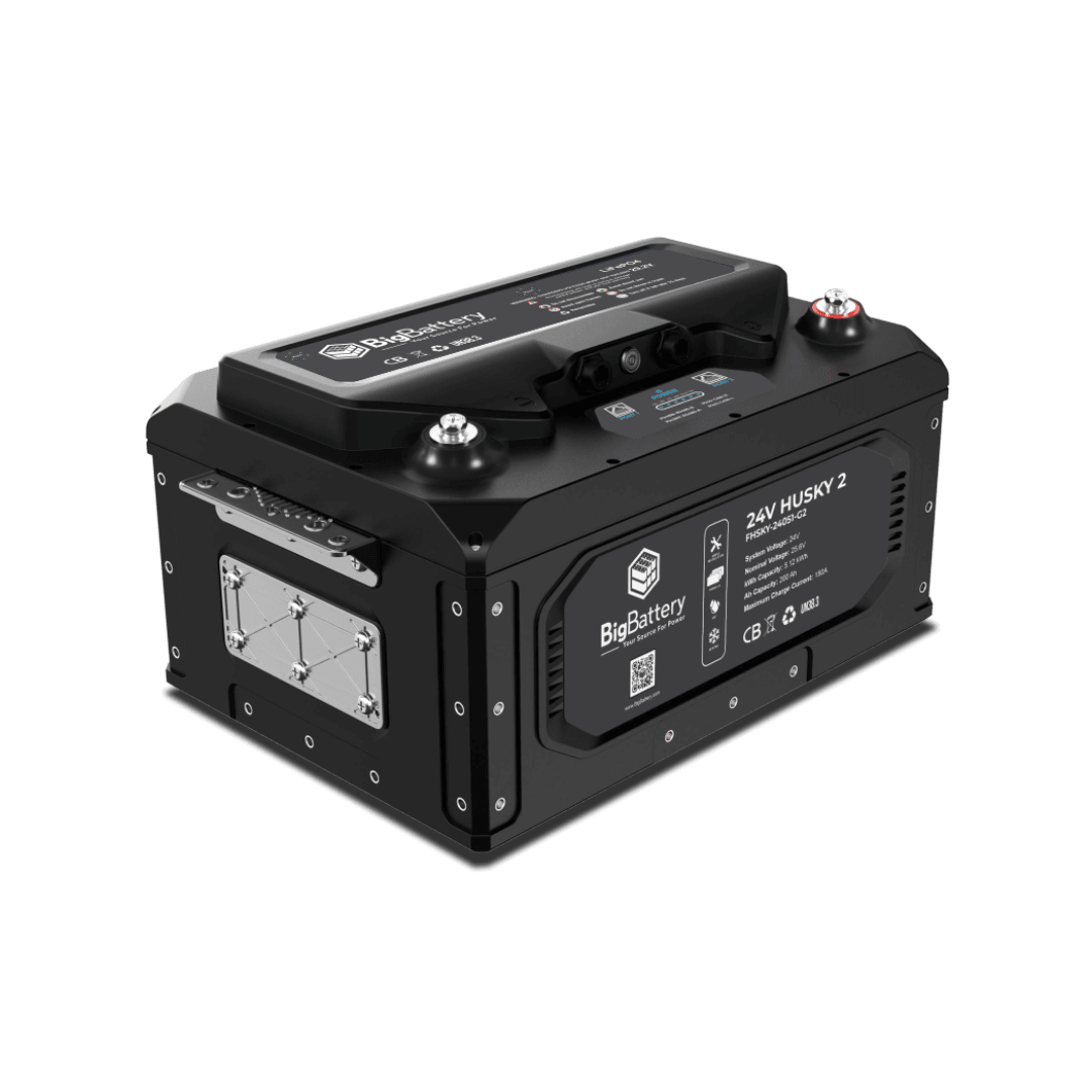 BigBattery HUSKY 2 24V 200Ah 5.12kWh LiFePO4 Battery - Off Grid Stores
