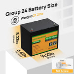 ECO-WORTHY 12V 100Ah LiFePO4 Battery With Bluetooth And Low-Temperature Protection