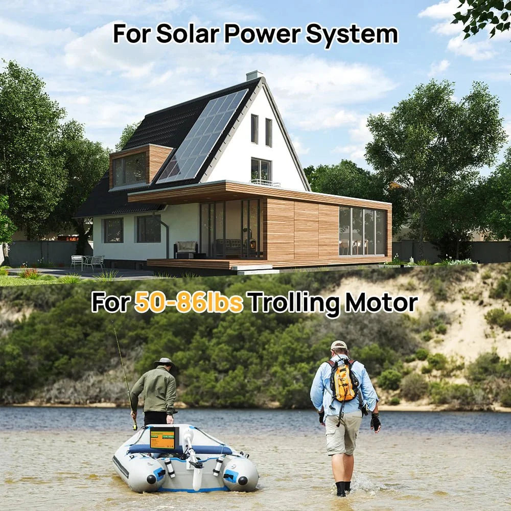 ECO-WORTHY 12V 100Ah Lithium Iron Phosphate Battery
