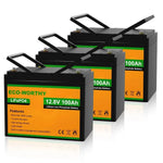 ECO-WORTHY 12V 100Ah Lithium Iron Phosphate Battery