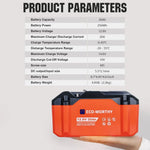 ECO-WORTHY 12V 20Ah Portable LiFePO4 Deep Cycle Rechargeable Battery