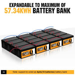 ECO-WORTHY 12V 280Ah Lithium Iron Phosphate Battery With Bluetooth