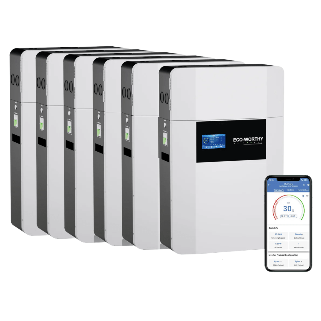 ECO - WORTHY 48V 100AH WallMount Indoor Battery With Conduit Box - Off Grid Stores