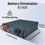 ECO-WORTHY 48V (51.2V) 50Ah Server Rack Battery
