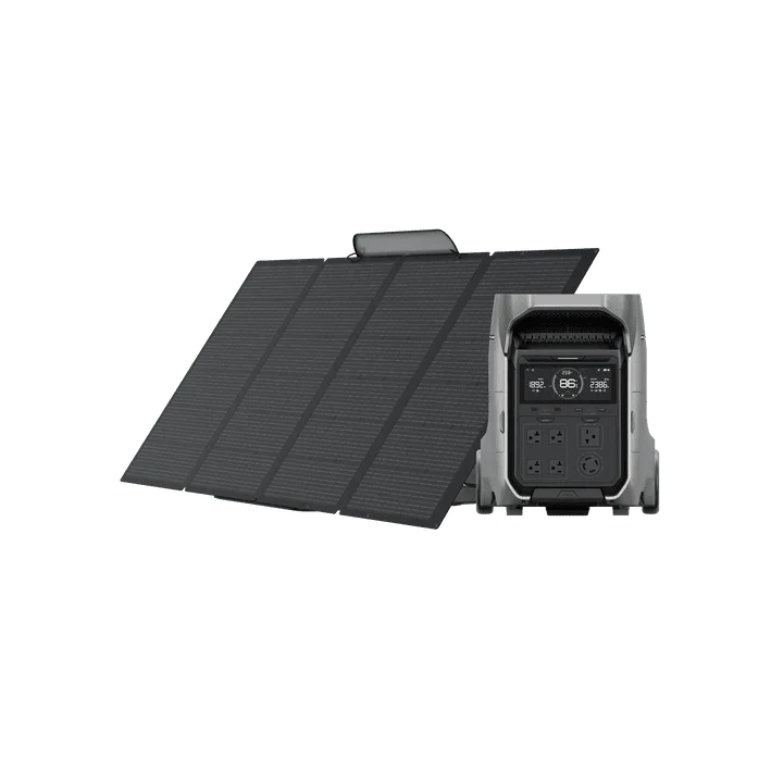 EcoFlow DELTA Pro 3 Solar Generator + 400W Portable Solar Panels