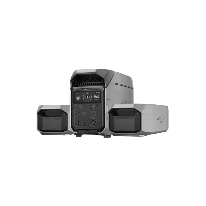 EcoFlow DELTA Pro 3 Solar Generator + DELTA Pro 3 Extra Batteries
