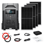 EcoFlow DELTA Pro 3600Wh 3600W Solar Generator + 250W Rigid Monocrystalline Solar Panels Kit - Off Grid Stores