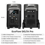 EcoFlow DELTA Pro 3600Wh 3600W Solar Generator + 250W Rigid Monocrystalline Solar Panels Kit