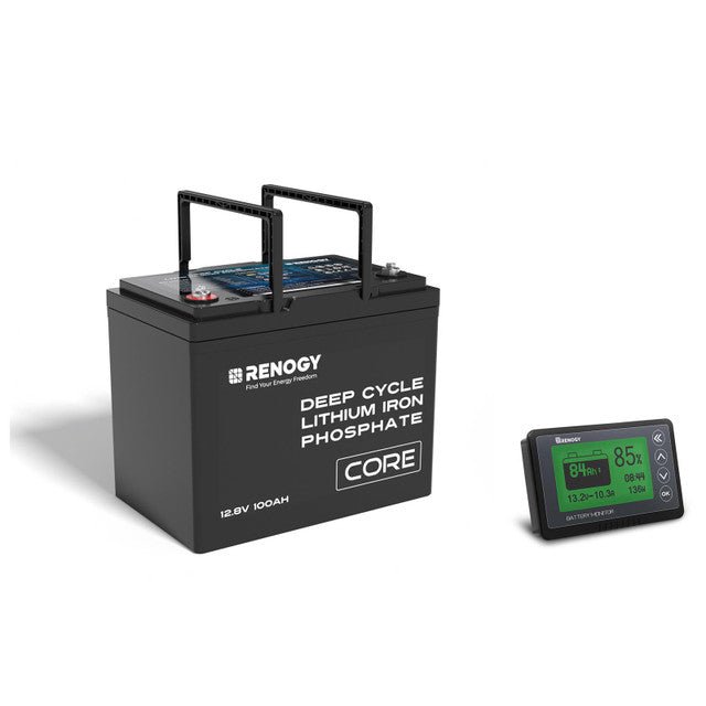 Renogy 12V 100Ah Core Series Deep Cycle Lithium Iron Phosphate Battery - Off Grid Stores