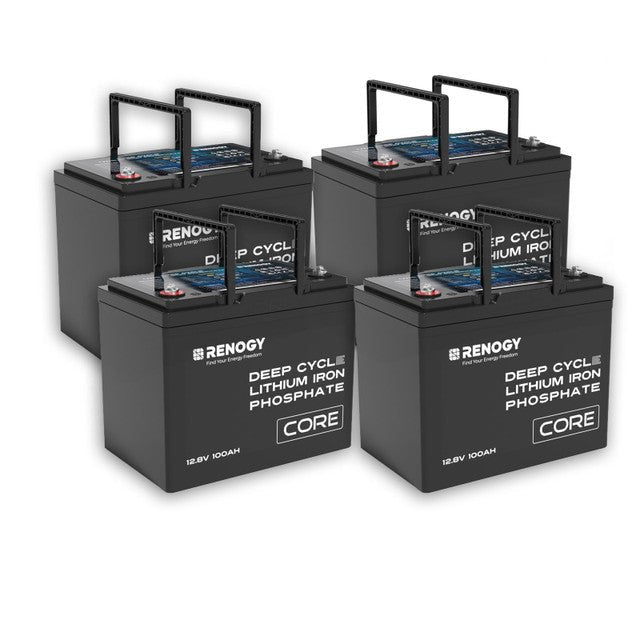 Renogy 12V 100Ah Core Series Deep Cycle Lithium Iron Phosphate Battery - Off Grid Stores