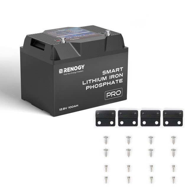 Renogy 12V 100Ah Pro Smart Self - Heating Lithium Iron Phosphate Battery With Bluetooth - Off Grid Stores