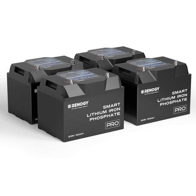 Renogy 12V 100Ah Pro Smart Self - Heating Lithium Iron Phosphate Battery With Bluetooth - Off Grid Stores