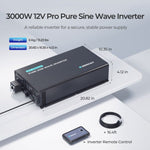 Renogy 3000W 12V Pro Pure Sine Wave Inverter With EcoSleep Mode