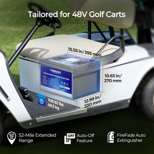 Renogy 48V 105Ah Golf Cart Lithium Iron Phosphate Battery