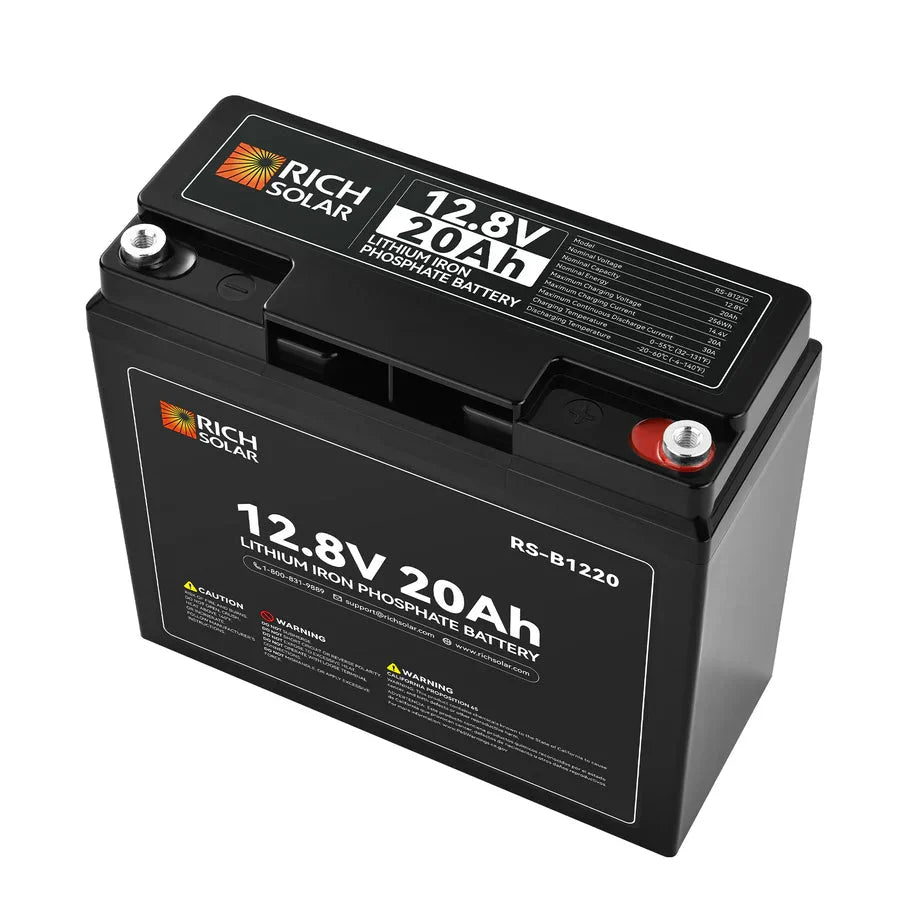 Rich Solar 12V 20Ah LiFePO4 Battery