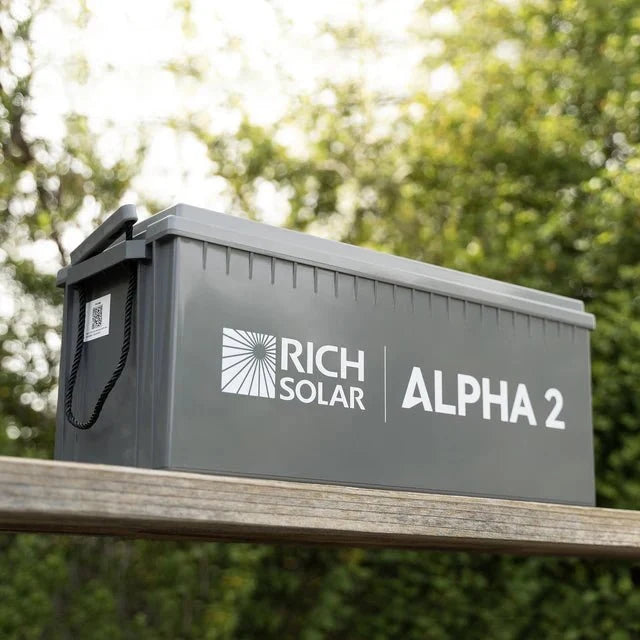 Rich Solar Alpha 2 12V 200Ah LiFePO4 Lithium Iron Phosphate Battery w/ Internal Heating and Bluetooth Function