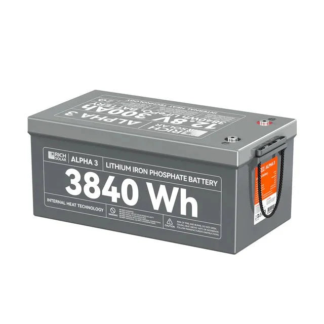 Rich Solar Alpha 3 12V 300Ah Lithium Iron Phosphate Battery