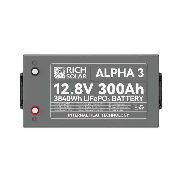 Rich Solar Alpha 3 12V 300Ah Lithium Iron Phosphate Battery