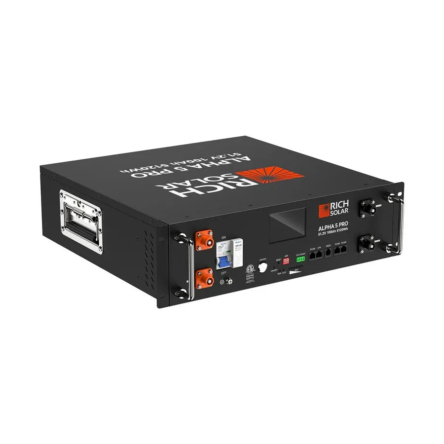 Rich Solar ALPHA 5 PRO 51.2V 100Ah LiFePO4 Lithium Iron Phosphate Batteries - Off Grid Stores
