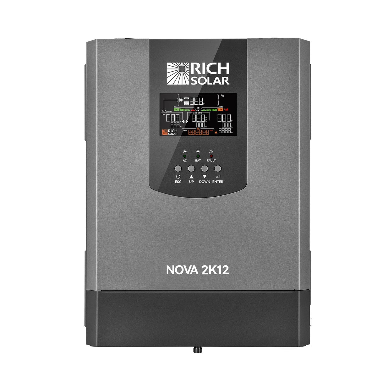 Rich Solar NOVA 2K12 2000W 12V Pure Sine Wave Inverter with Built-in Transfer Switch