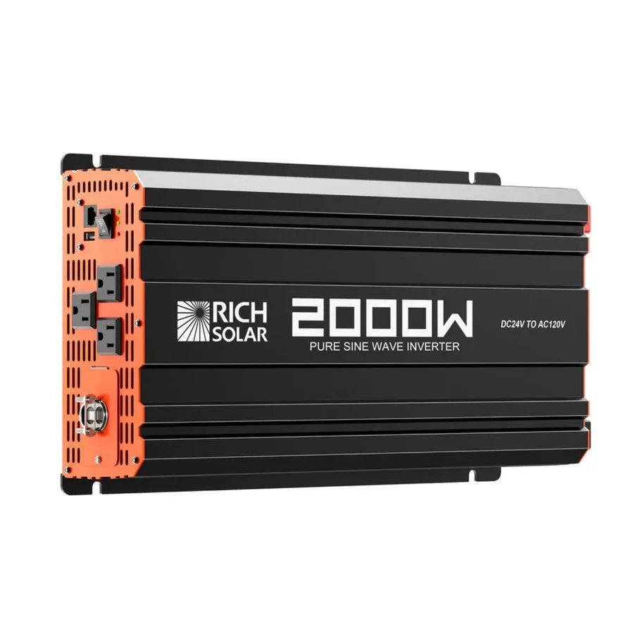 Rich Solar NOVA PURE MAX 2K 2000 Watt 24V Industrial Pure Sine Wave Inverter