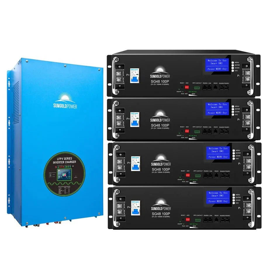 SunGoldPower 18,000W 48V Split Phase Pure Sine Wave Inverter Charger - Off Grid Stores