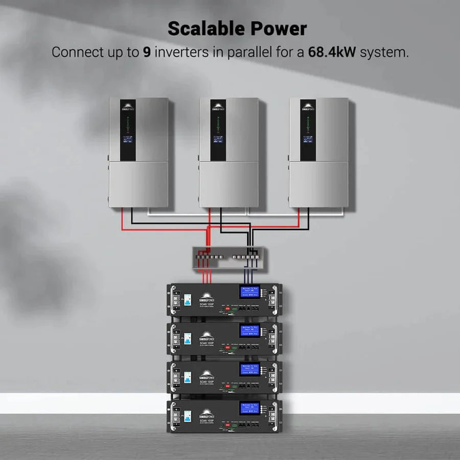 SunGoldPower 7.6KW 48V Split Phase Hybrid Solar Inverter