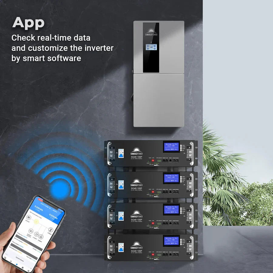 SunGoldPower 11.4kW 48V Split Phase Hybrid Solar Inverter