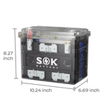SOK Battery 12V 100Ah LiFePO4 Battery Bluetooth With Clear Sealed Box