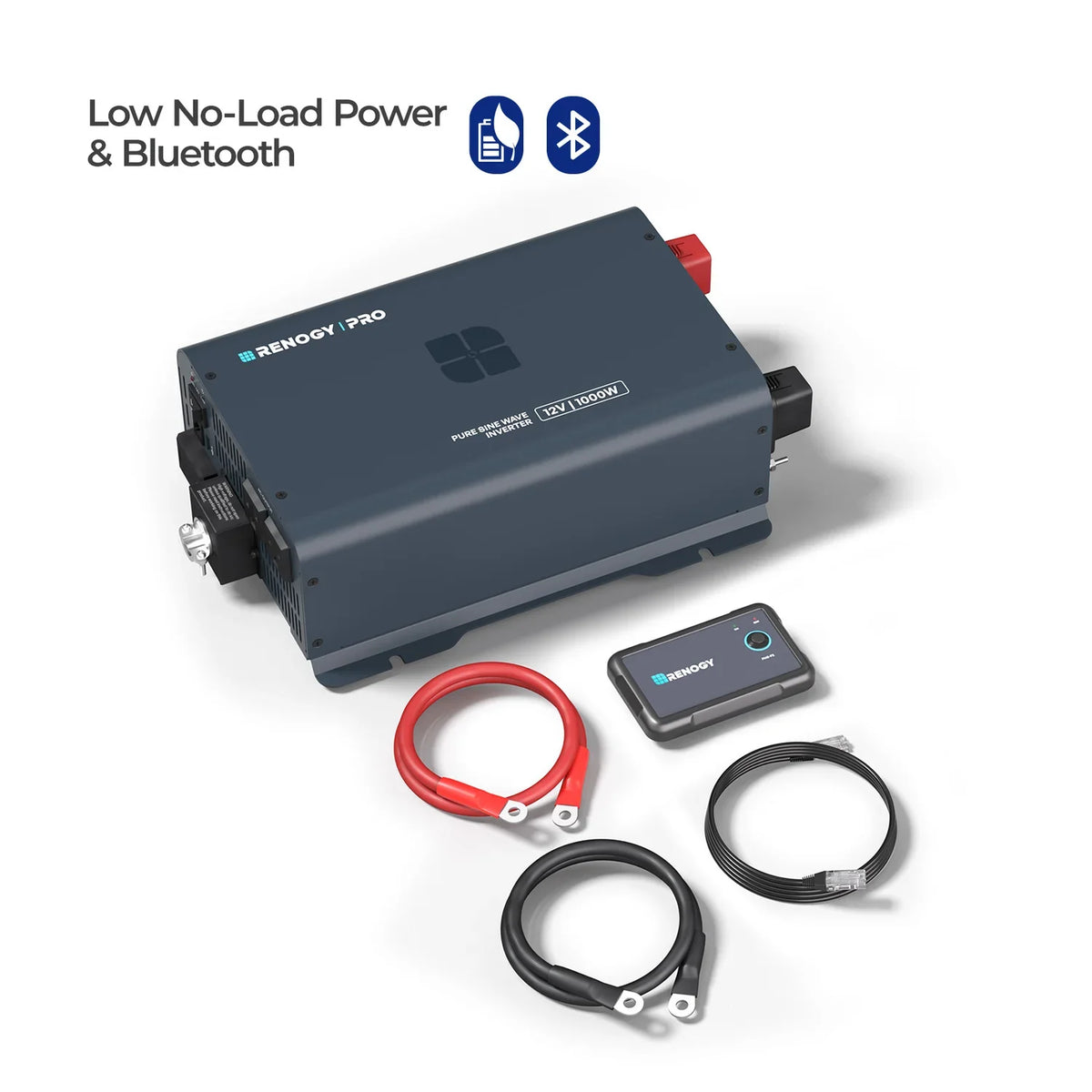 Renogy Pro 12V 1000W Pure Sine Wave Inverter with Bluetooth