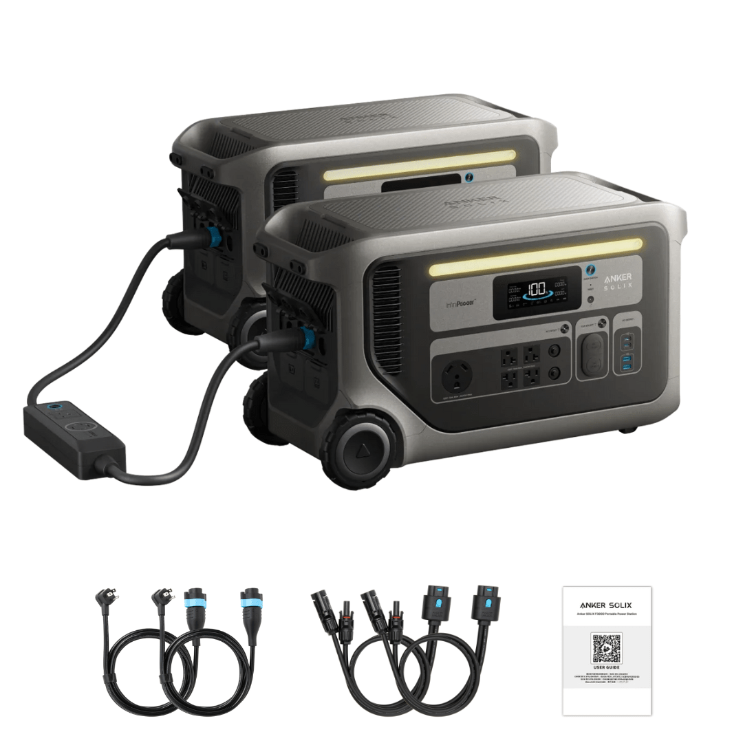 2 x Anker SOLIX F3000 Portable Power Stations Kit