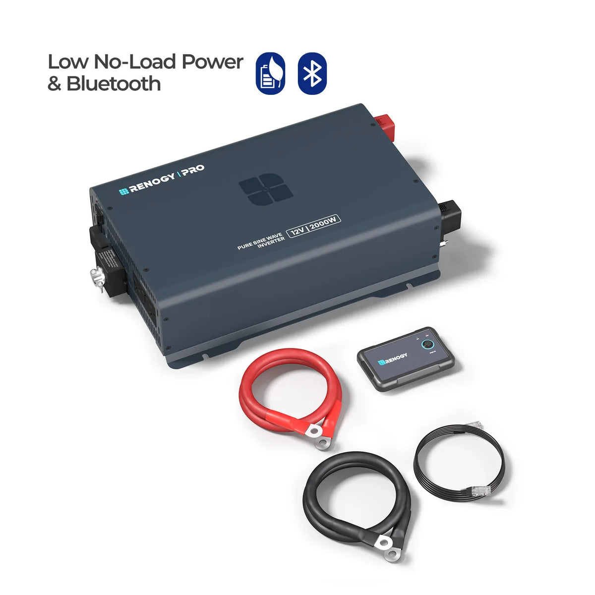 Renogy Pro 12V 2000W Pure Sine Wave Inverter with Bluetooth