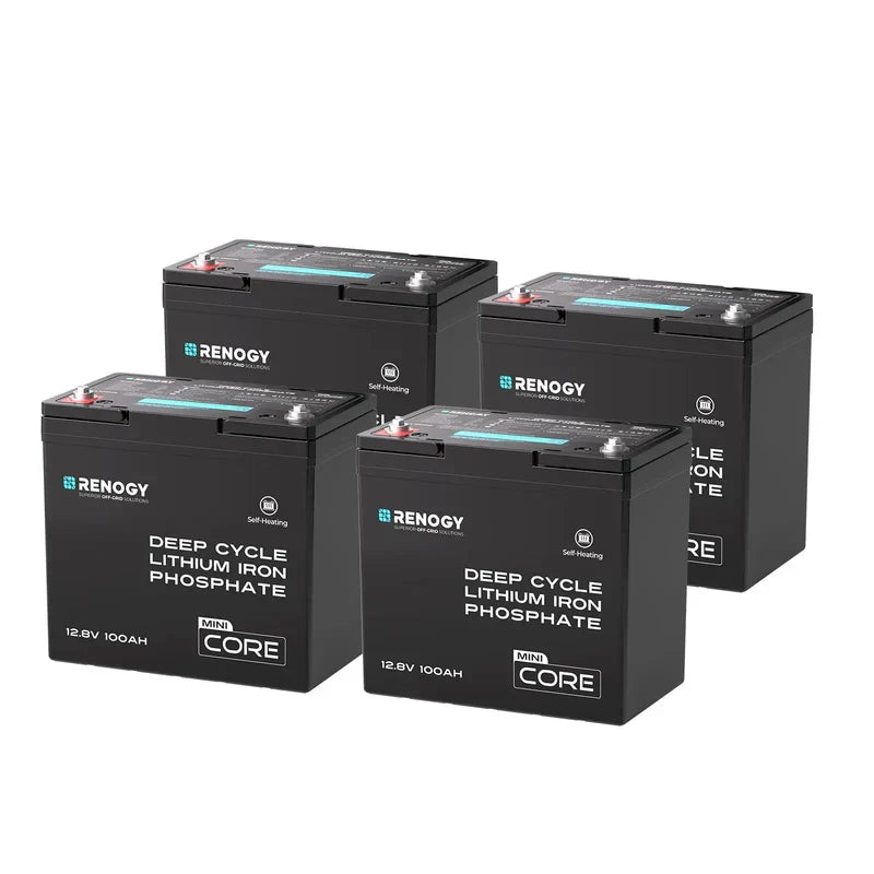 Renogy Core Mini - DuoHeat Tech 12V 100Ah Lithium Iron Phosphate Battery - Off Grid Stores